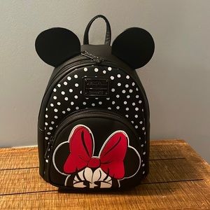 Disney Parks Exclusive Loungefly Minnie Mouse Backpack.